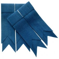 Blue Ancient Plain Coloured Garter Double Flashes